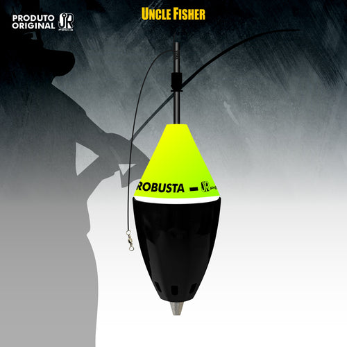 Boia Cevadeira Robusta JR Pesca Copo Preto 65g Amortecedor