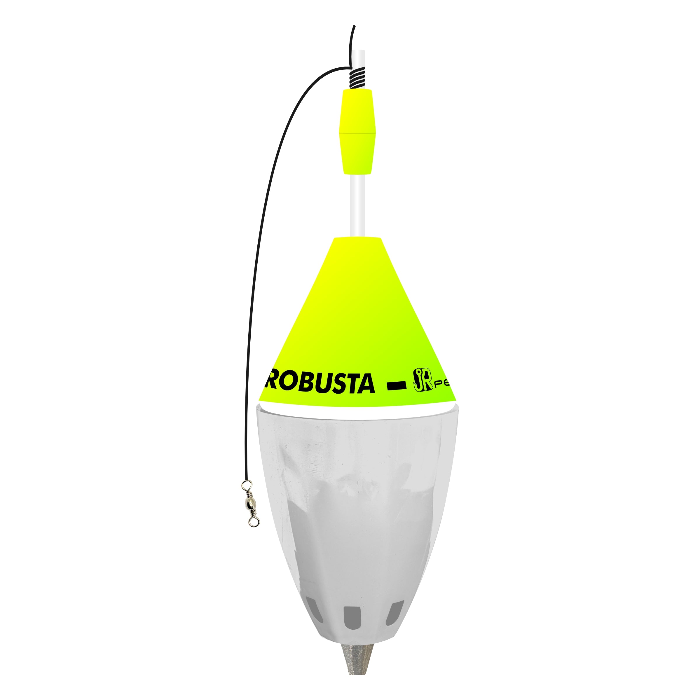 Boia Cevadeira Robusta JR Pesca Copo Branco 65g Amortecedor/Pino