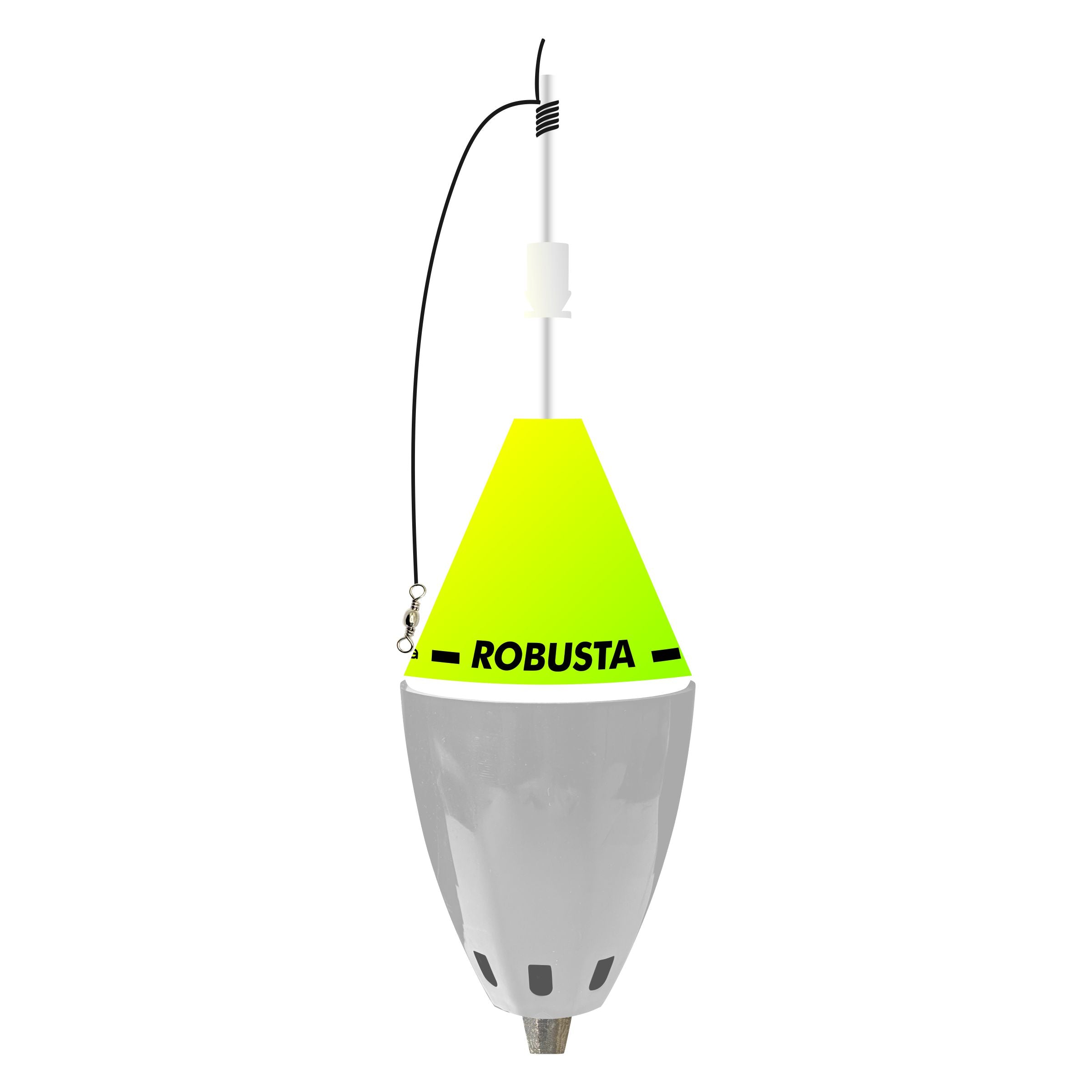 Boia Cevadeira Robusta JR Pesca Copo Branco 65g Amortecedor/Pino