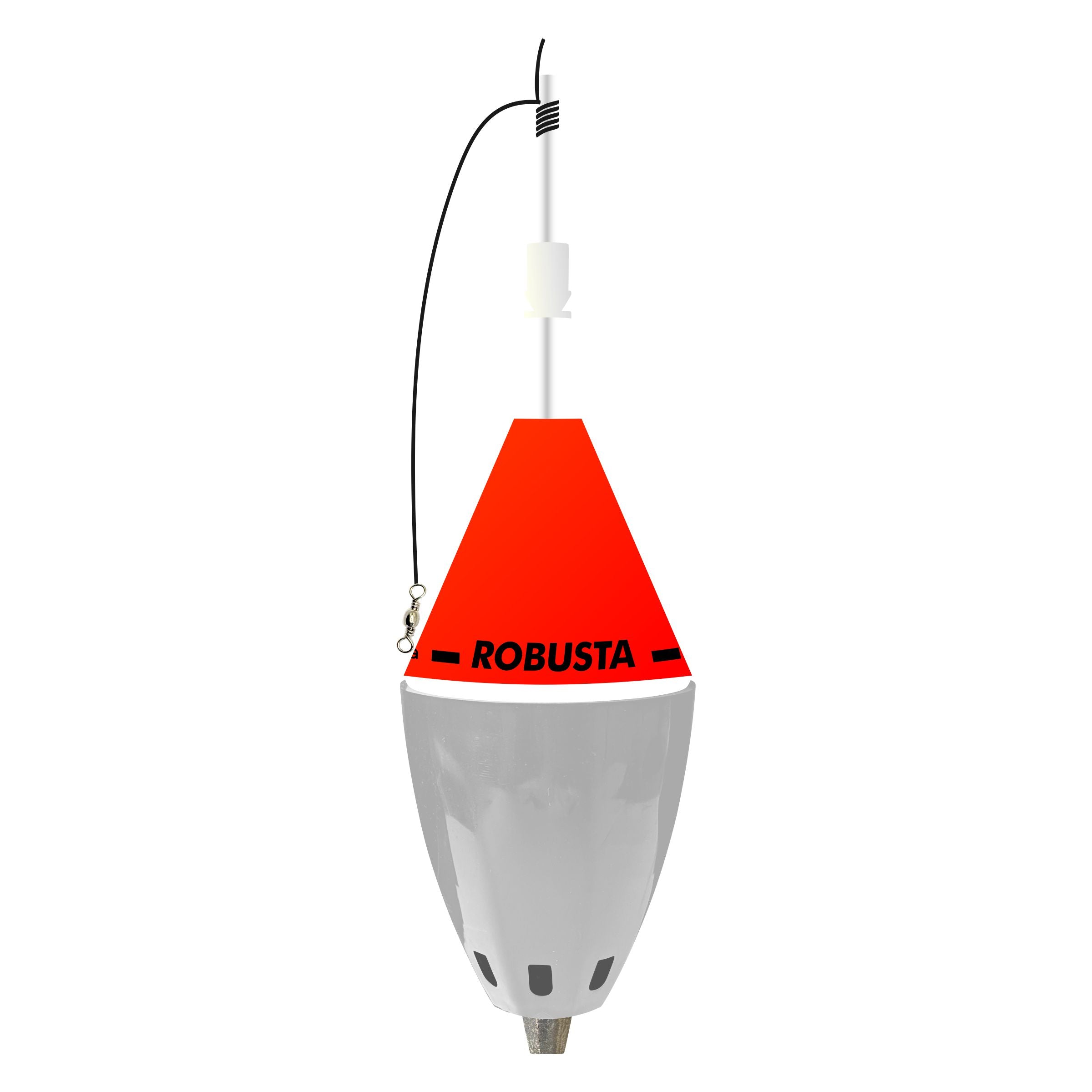 Boia Cevadeira Robusta JR Pesca Copo Branco 65g Amortecedor/Pino