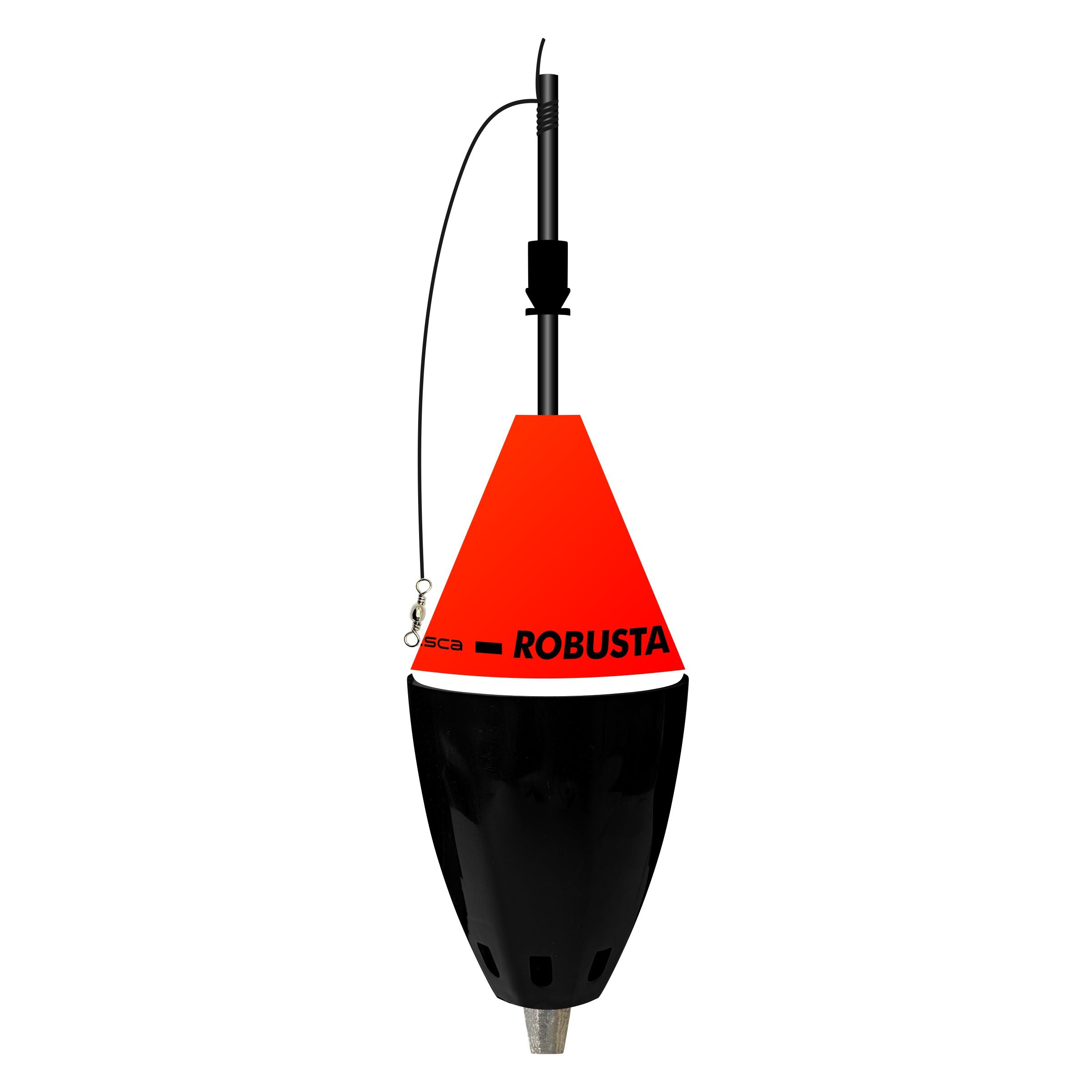 Boia Cevadeira Robusta JR Pesca Copo Preto 65g Amortecedor