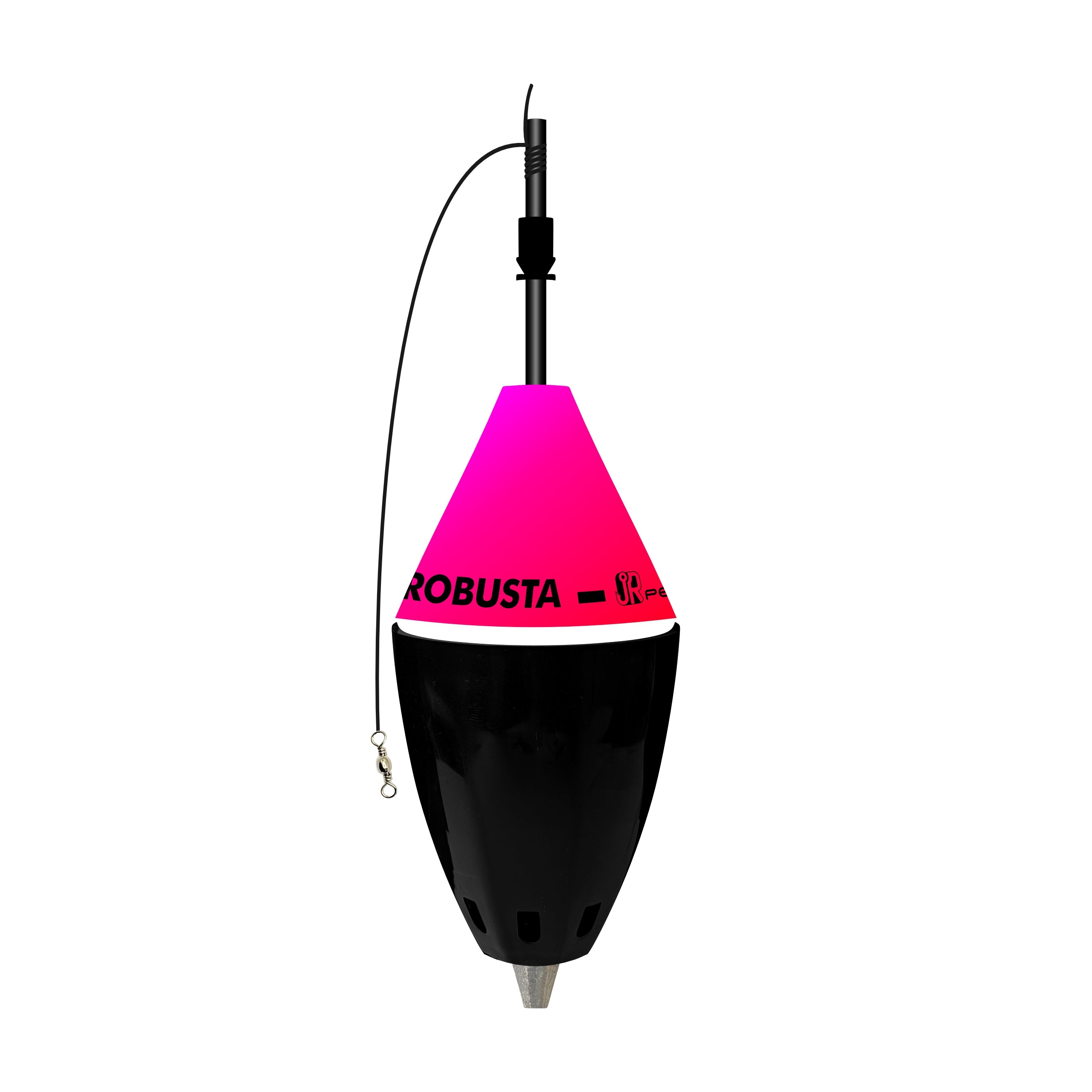 Boia Cevadeira Robusta JR Pesca Copo Preto 65g Amortecedor